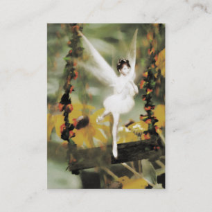 Een zwaai in de tuinmini-printer visitekaartje