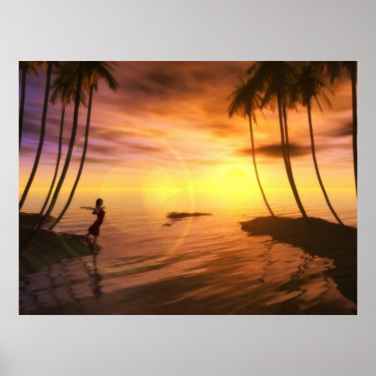 Een zwaai op zonsopgang poster (Voorkant)