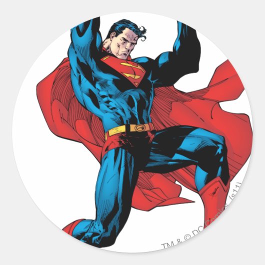 Een zwaar object vasthouden ronde sticker (Voorkant)