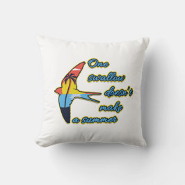 Eén zwaluw maakt nog geen zomer kussen