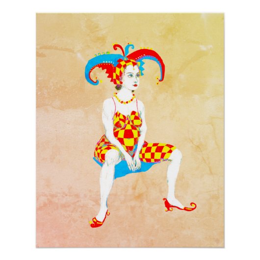 Een zwangere nar Canvasprint Perfect Poster (Voorkant)