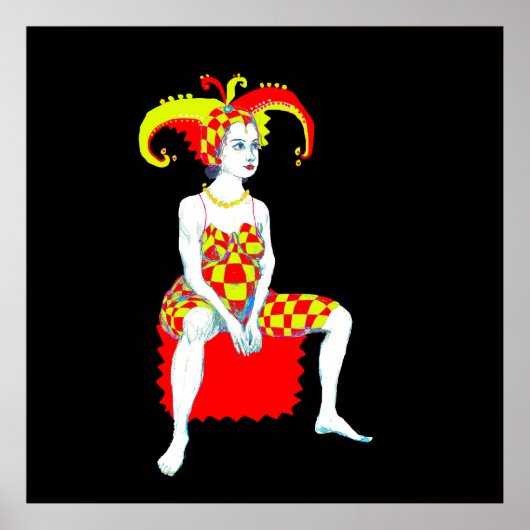 Een zwangere nar poster (Voorkant)