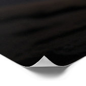 Een zwart en sinaasappel gestreepte Halloween kat Poster (Hoek)