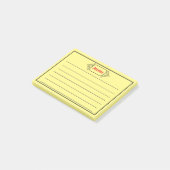 Een zwart  gepatenteerde titel Afbeelding Post-it® Notes (Schuin)