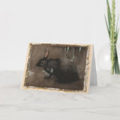 Een zwart konijn | Joseph Crawhall Kaart (Voorkant)