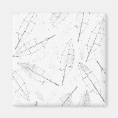 Een zwart lijst met een witte achtergrond met lijn magneet (Voorkant)