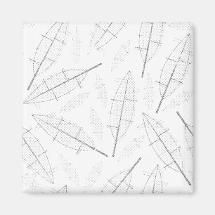 Een zwart lijst met een witte achtergrond met lijn magneet