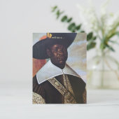 Een zwart Man uit Congo Briefkaart (Staand voorkant)