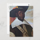 Een zwart Man uit Congo Briefkaart (Voorkant / Achterkant)