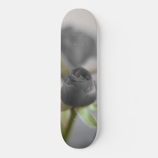 Een zwart roos voor je liefje... persoonlijk skateboard (Voorkant)