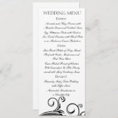 Een zwart Stropdas-gebeurtenis -Menu-Kaarten Menu (Voorkant / Achterkant)