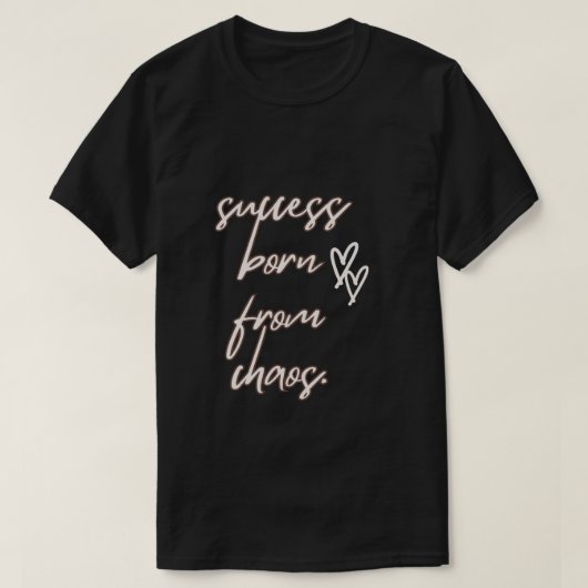 een zwart T-shirt (Design voorkant)