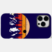 Een zwart uitzicht Case-Mate iPhone case (Achterkant (horizontaal))