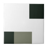 Eén zwart vierkant, klein (4,25 x 4,25 inch) tegeltje (Voorkant)