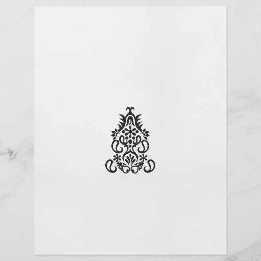 Een zwart-wit afbeelding van een  ontwerp (Achterkant)