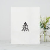 Een zwart-wit afbeelding van een  ontwerp (Staand voorkant)