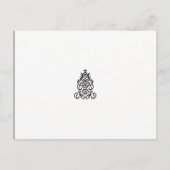 Een zwart-wit afbeelding van een  ontwerp briefkaart (Voorkant)