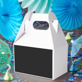 Een zwart-wit foto bedankdoosjes