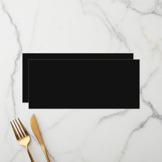 Een zwart-wit foto menu (Voorkant / Achterkant in situ)