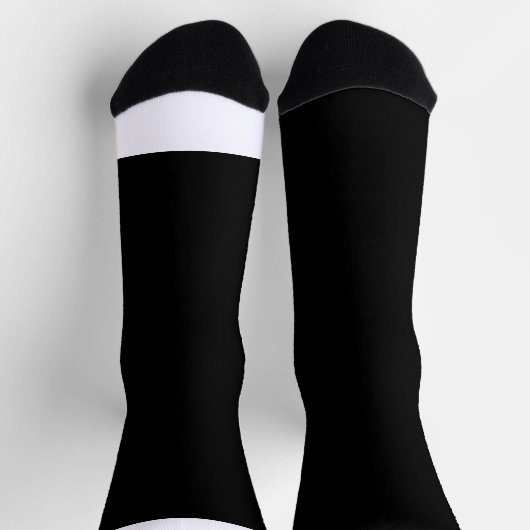 Een zwart-wit foto sokken (Top)