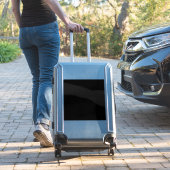 Een zwart-wit foto sticker (Koffer Insitu)