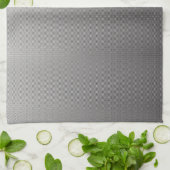 Een zwart-wit foto van een muur theedoek (Gevouwen)