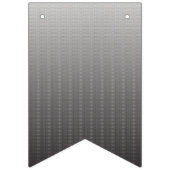 Een zwart-wit foto van een muur vlaggetjes (Derde vlag)