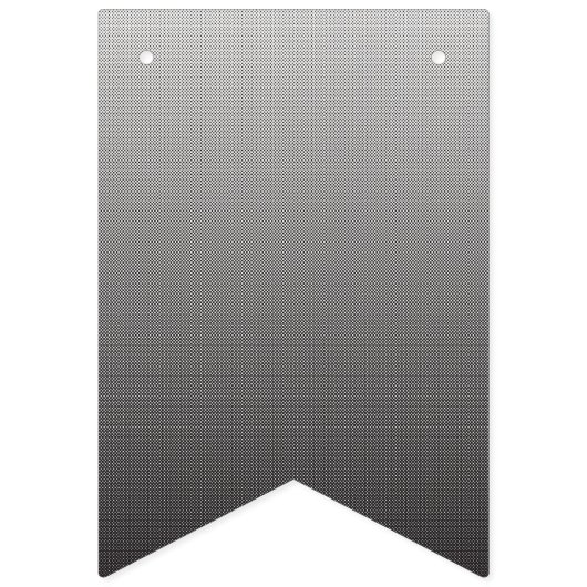 Een zwart-wit foto van een muur vlaggetjes (Derde vlag)