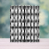 Een zwart-wit foto van een patroon acryl bord (Neutraal)