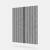 Een zwart-wit foto van een patroon acryl bord (Hoek)