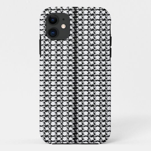 Een zwart-wit foto van een patroon Case-Mate iPhone case (Achterkant)