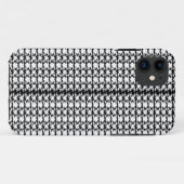 Een zwart-wit foto van een patroon Case-Mate iPhone case (Achterkant (horizontaal))