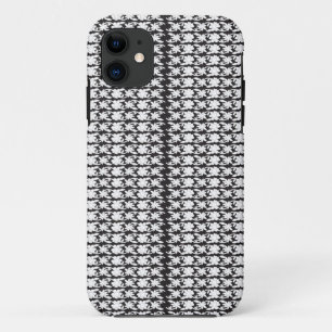 Een zwart-wit foto van een patroon Case-Mate iPhone case