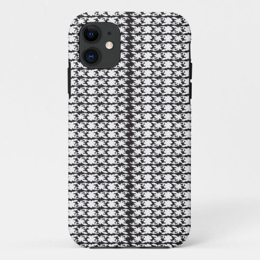 Een zwart-wit foto van een patroon Case-Mate iPhone case (Achterkant)