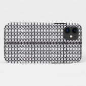 Een zwart-wit foto van een patroon Case-Mate iPhone case (Achterkant (horizontaal))