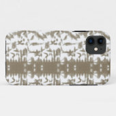 Een zwart-wit foto van een patroon Case-Mate iPhone case (Achterkant (horizontaal))