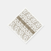 Een zwart-wit foto van een patroon servet (Hoek)