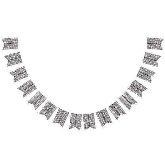 Een zwart-wit foto van een patroon vlaggetjes (Alle)