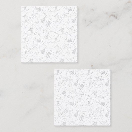 Een zwart-wit foto van een persoon die een cel vas contactkaartje (Voorkant / Achterkant)