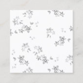 Een zwart-wit foto van een witte achtergrond contactkaartje (Voorkant)