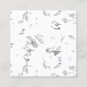 Een zwart-wit foto van een witte achtergrond contactkaartje