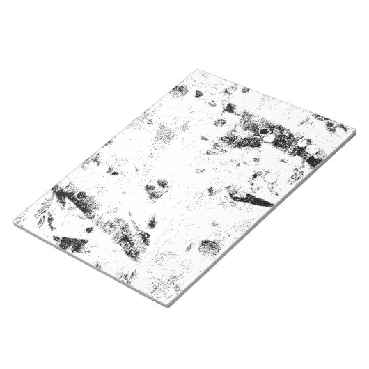 Een zwart-wit foto van een zwart-wit foto notitieblok (Schuin)