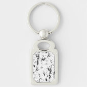 Een zwart-wit foto van een zwart-wit foto sleutelhanger (Voorkant)