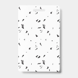 Een zwart-wit foto van een zwerm vogels badge