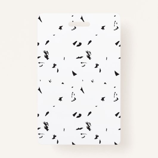 Een zwart-wit foto van een zwerm vogels badge (Voorkant)