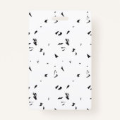 Een zwart-wit foto van een zwerm vogels badge (Achterkant)