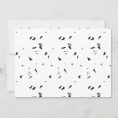 Een zwart-wit foto van een zwerm vogels kaart (Voorkant)