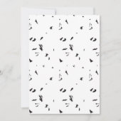 een zwart-wit foto van een zwerm vogels kaart (Voorkant)