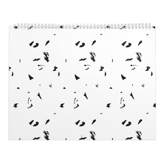 Een zwart-wit foto van een zwerm vogels kalender (Hoes)