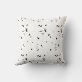 Een zwart-wit foto van een zwerm vogels kussen (Achterkant)